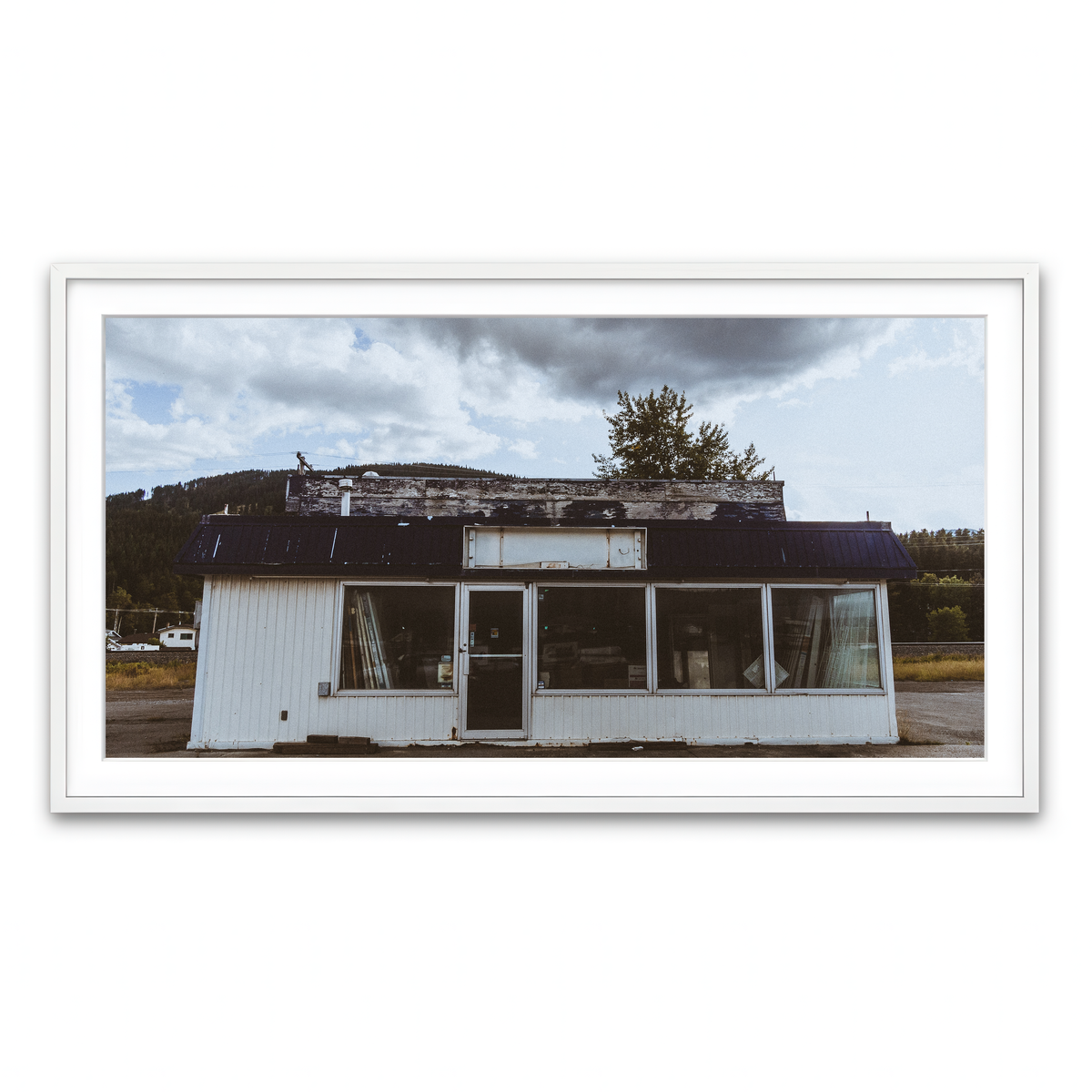 Framed Print 2x1 White