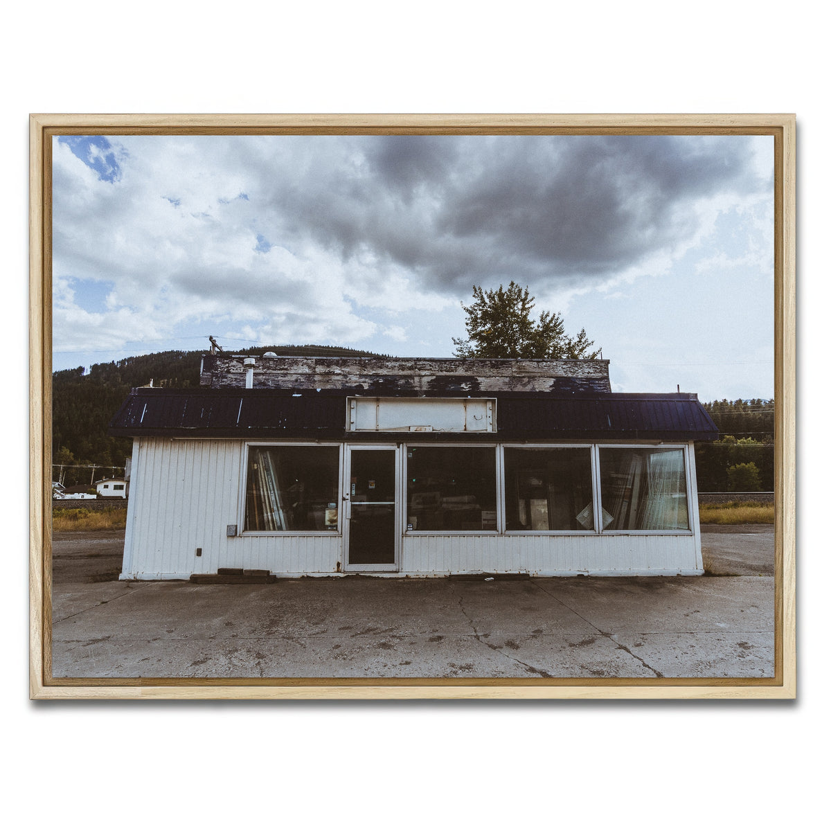 AUTO-MOCKUP WHITE | Blairmore Shack | 1 Piece | Natural Framed Canvas | group=4x3