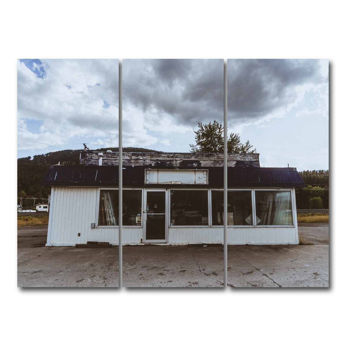 AUTO-MOCKUP WHITE | Blairmore Shack | 3 Piece | Gallery Wrap Canvas | group=8x18