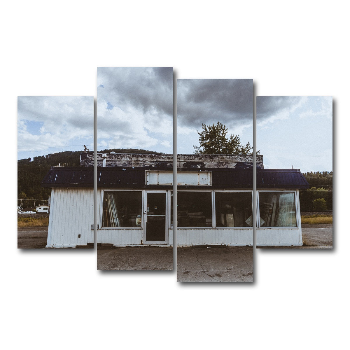 AUTO-MOCKUP WHITE | Blairmore Shack | 4 Piece | Gallery Wrap Canvas | group=4_short