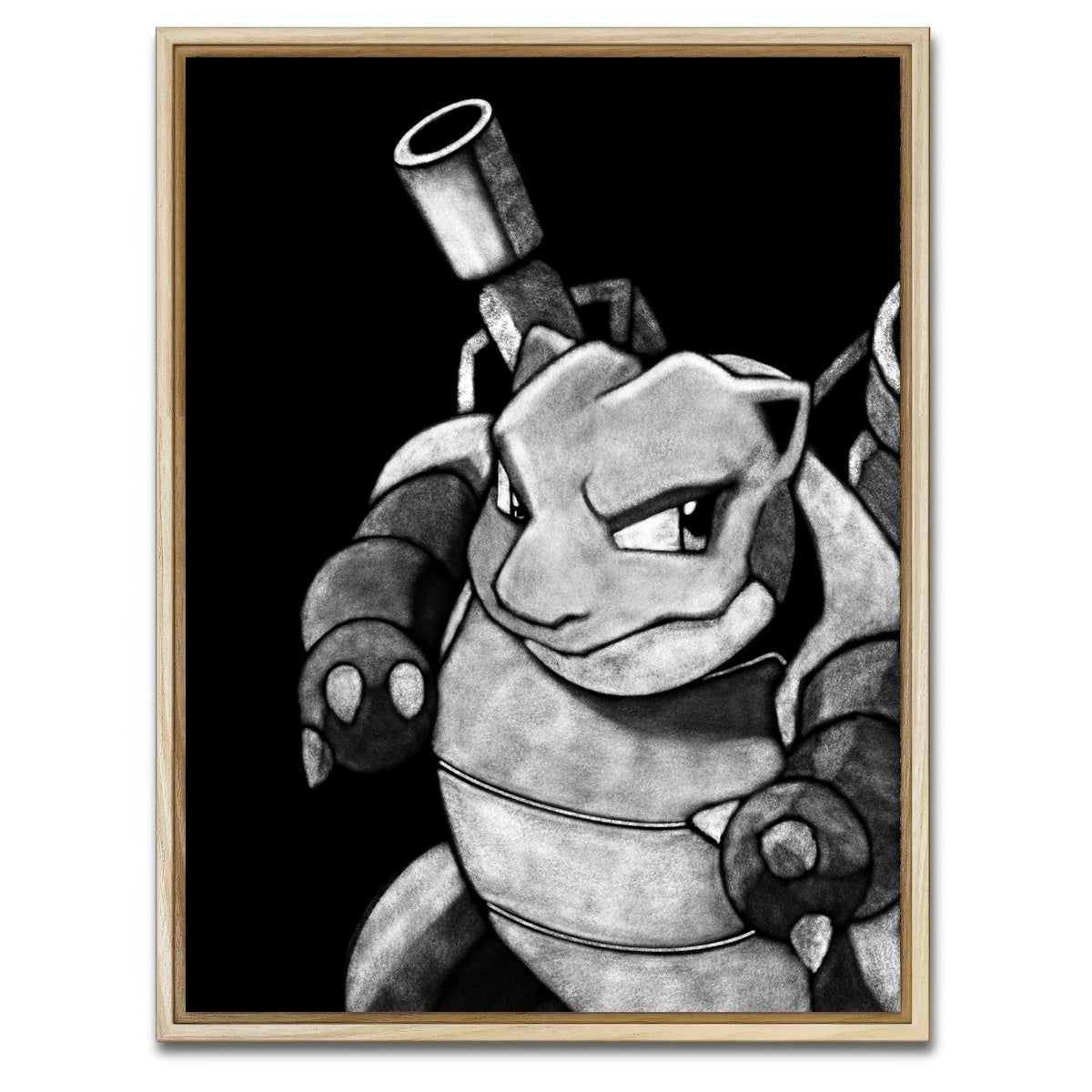 AUTO-MOCKUP WHITE | Blastoise | 1 Piece | Natural Framed Canvas | group=3x4