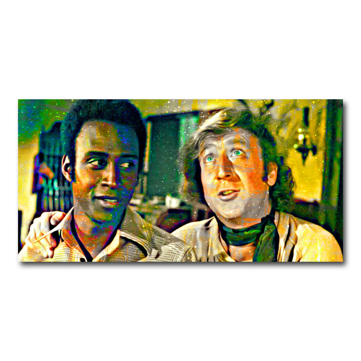 AUTO-MOCKUP WHITE | Blazing Saddles Bart & Jim | 1 Piece | Gallery Wrap Canvas | group=2x1
