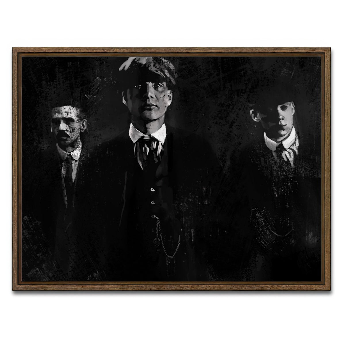 AUTO-MOCKUP WHITE | Blinders | 1 Piece | Walnut Framed Canvas | group=4x3