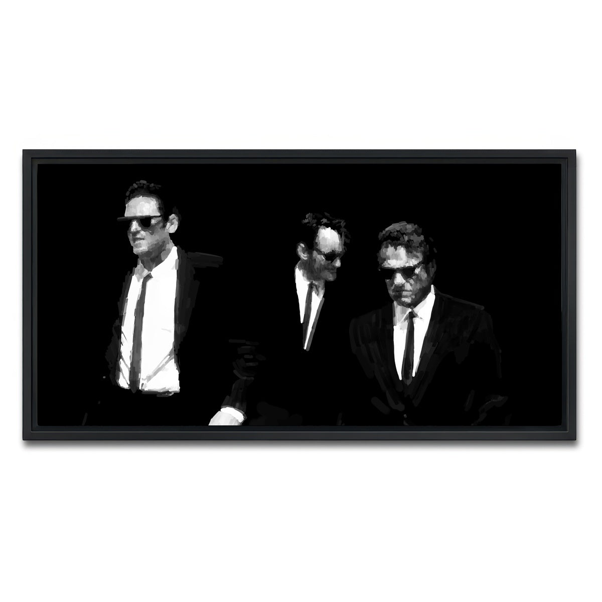 AUTO-MOCKUP WHITE | Blonde Brown White | 1 Piece | Black Framed Canvas | group=2x1