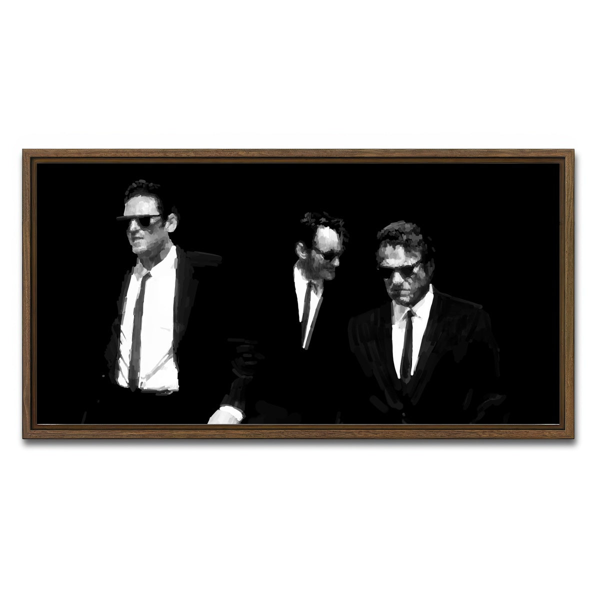 AUTO-MOCKUP WHITE | Blonde Brown White | 1 Piece | Walnut Framed Canvas | group=2x1