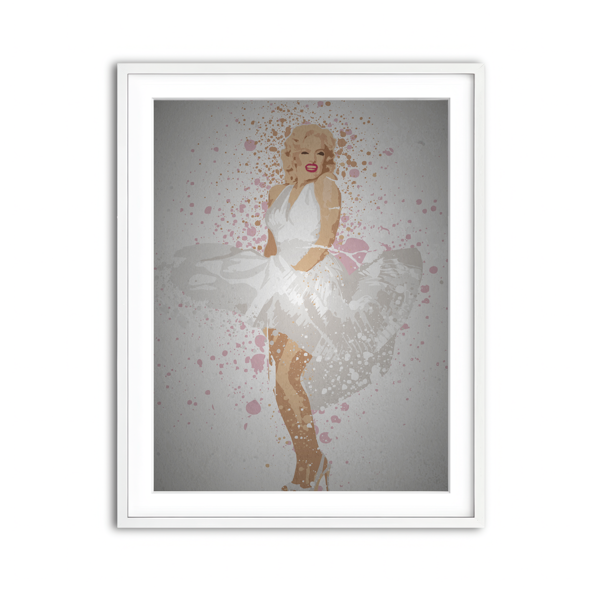 Framed Print 3x4 White