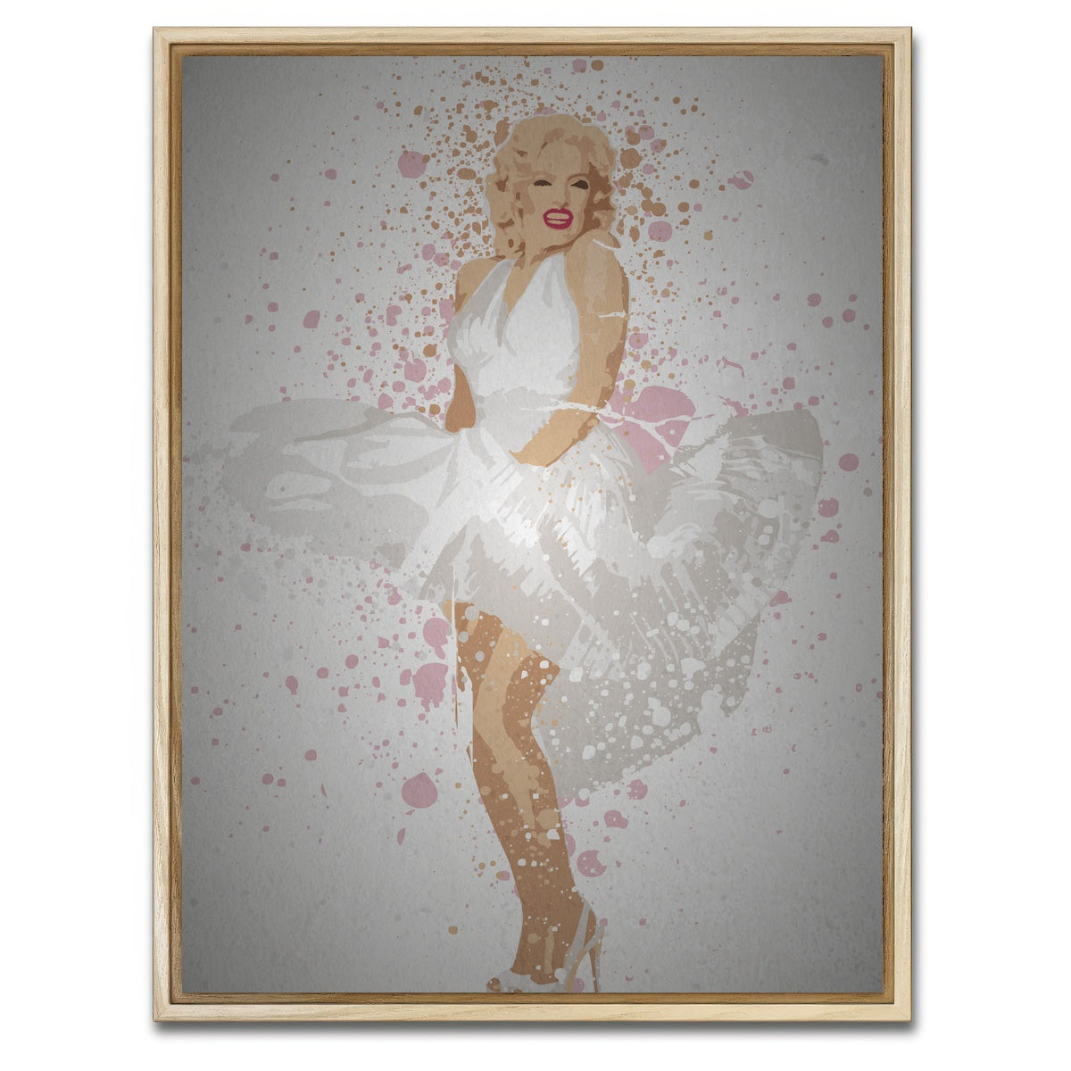 AUTO-MOCKUP WHITE | Blonde bombshell | 1 Piece | Natural Framed Canvas | group=3x4