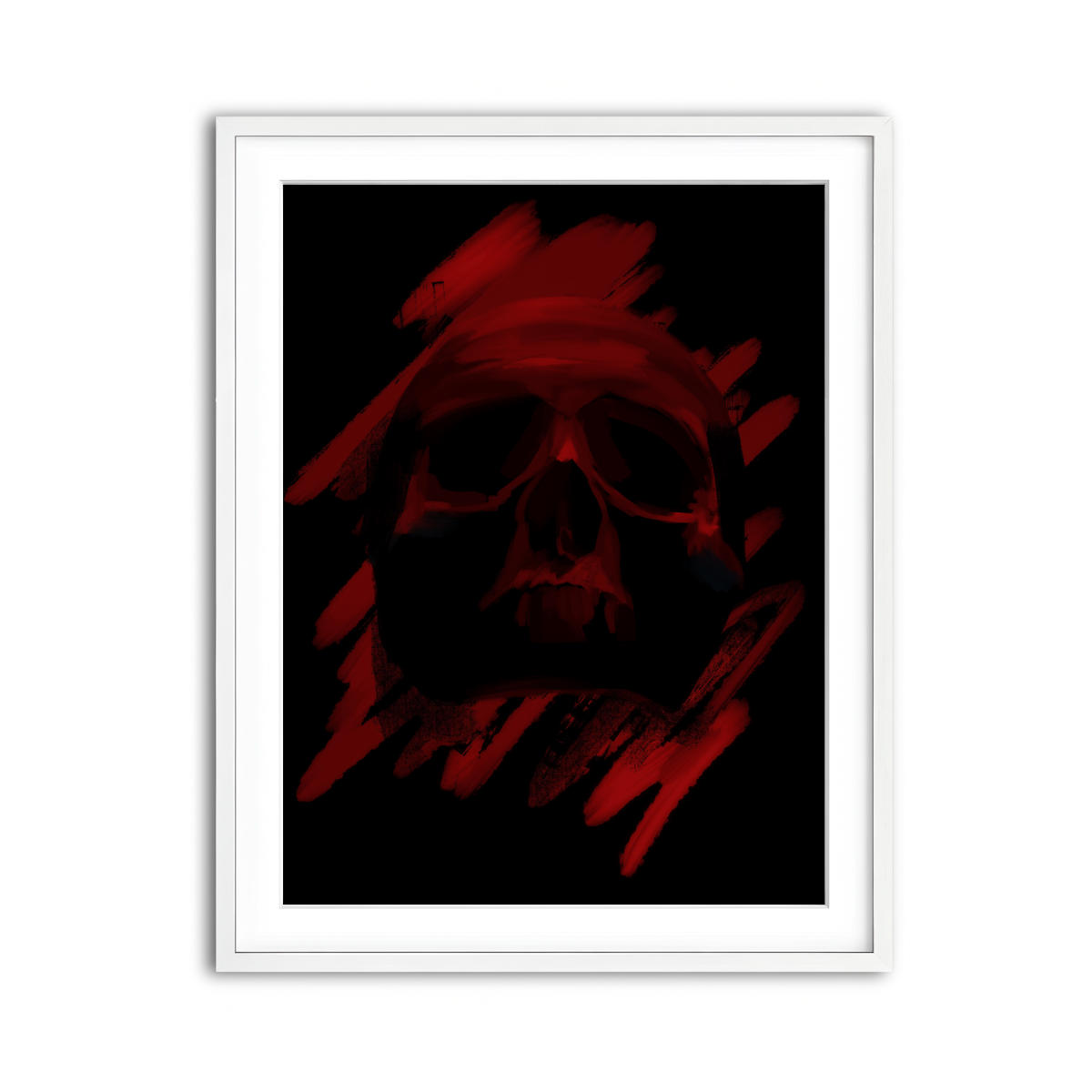 Framed Print 3x4 White