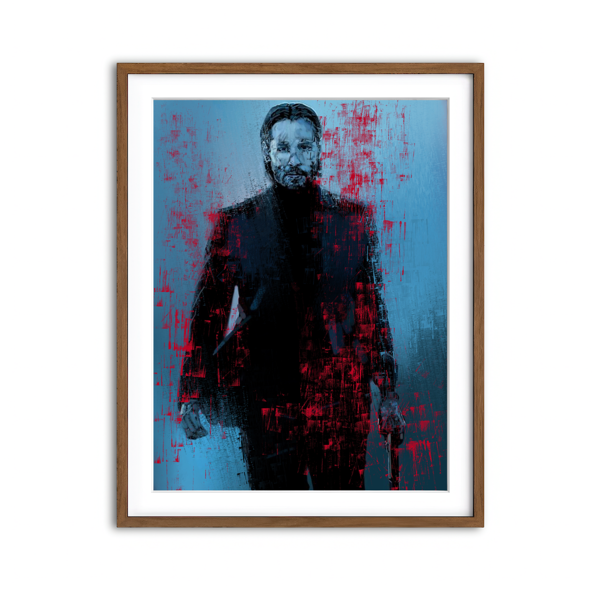 Framed Print 3x4 Walnut