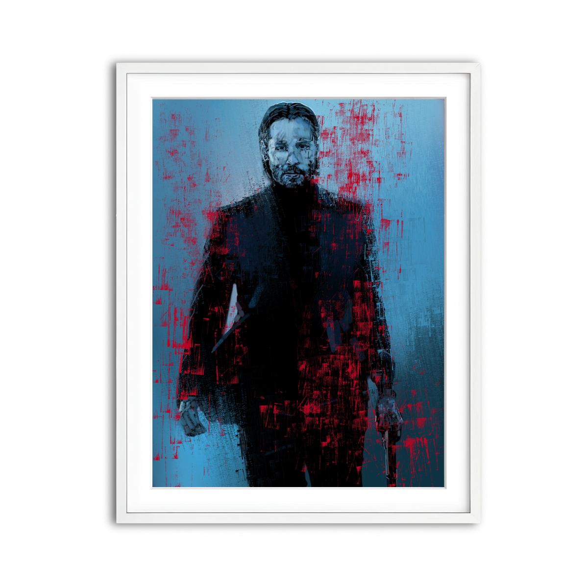 Framed Print 3x4 White