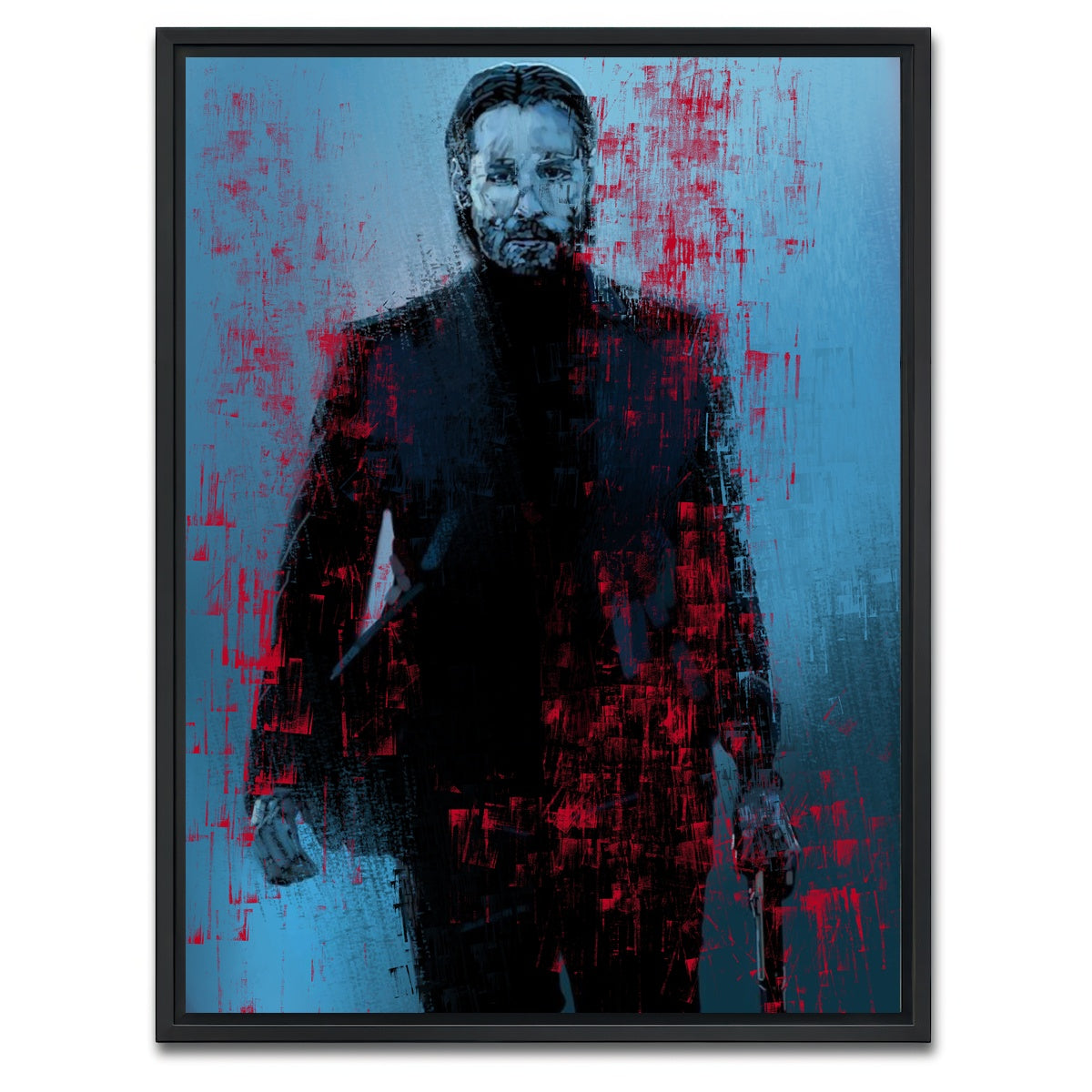 AUTO-MOCKUP WHITE | Blood Stained Wick | 1 Piece | Black Framed Canvas | group=3x4