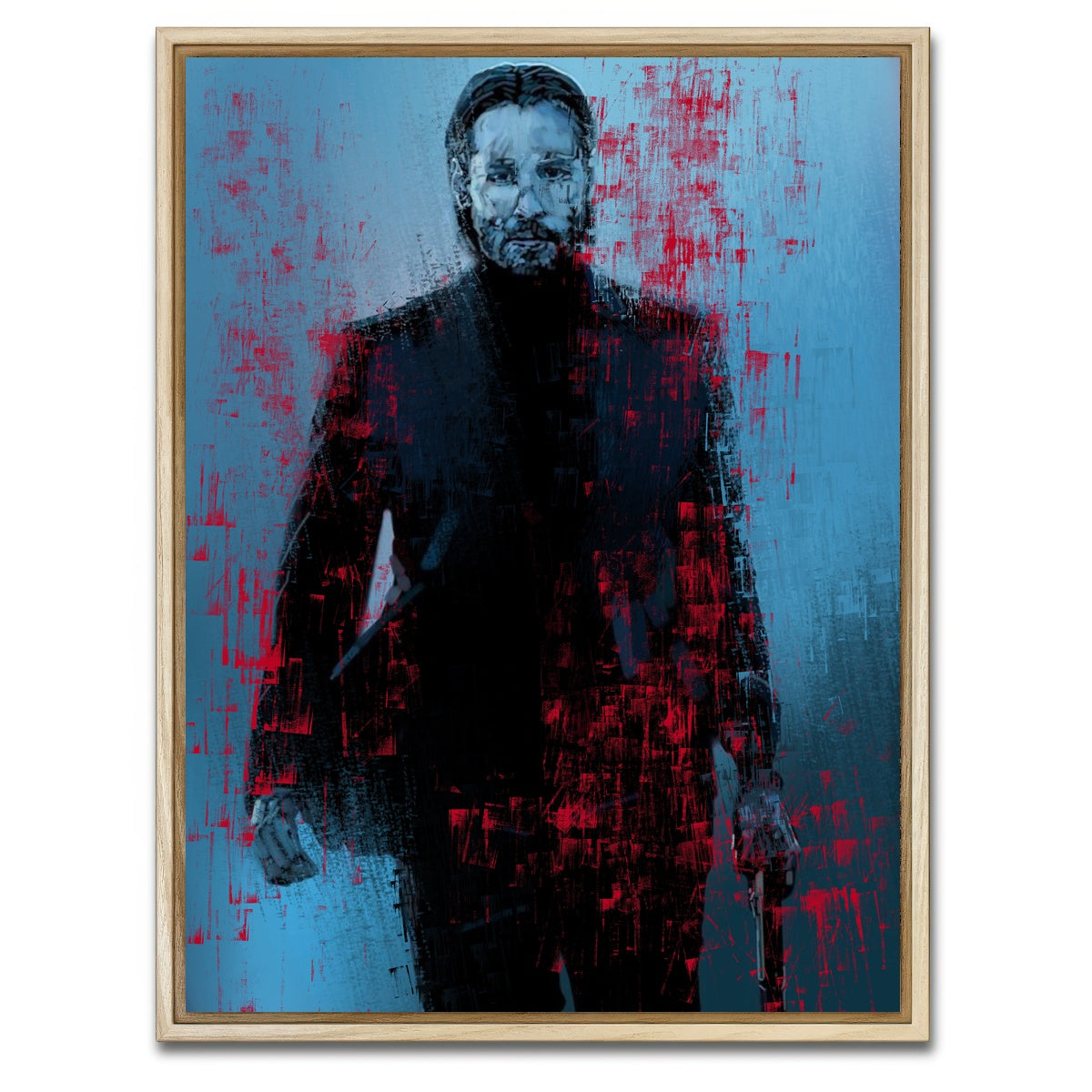 AUTO-MOCKUP WHITE | Blood Stained Wick | 1 Piece | Natural Framed Canvas | group=3x4