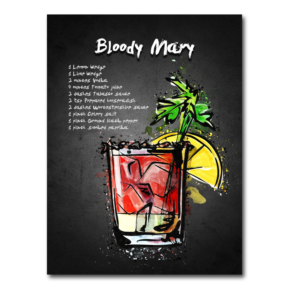 AUTO-MOCKUP WHITE | Bloody Mary | 1 Piece | Gallery Wrap Canvas | group=3x4