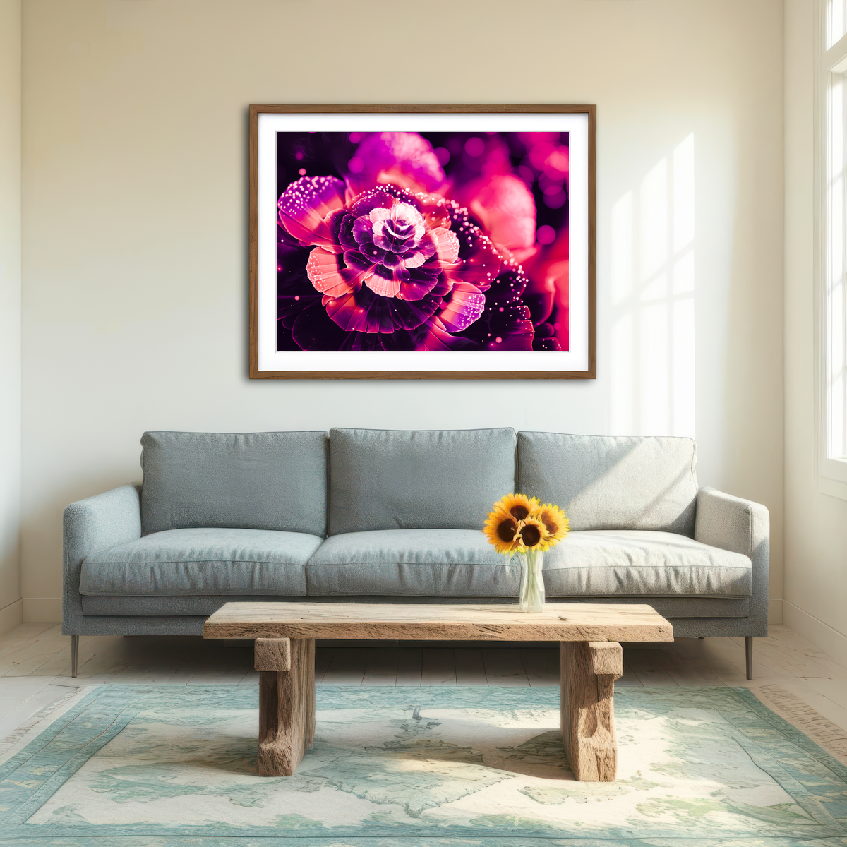 AUTO-MOCKUP ROOM | Bloom Wall Art