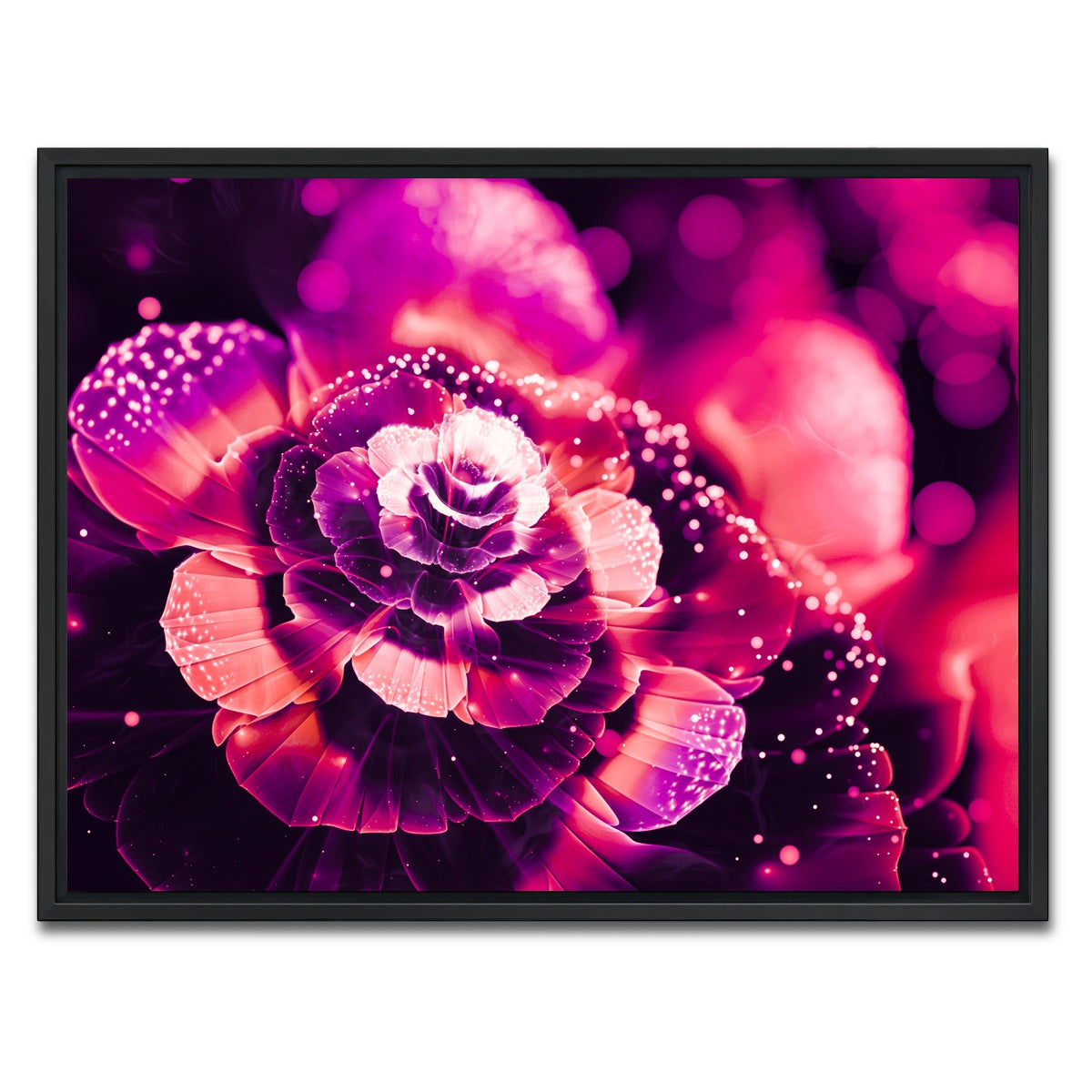 AUTO-MOCKUP WHITE | Bloom | 1 Piece | Black Framed Canvas | group=4x3