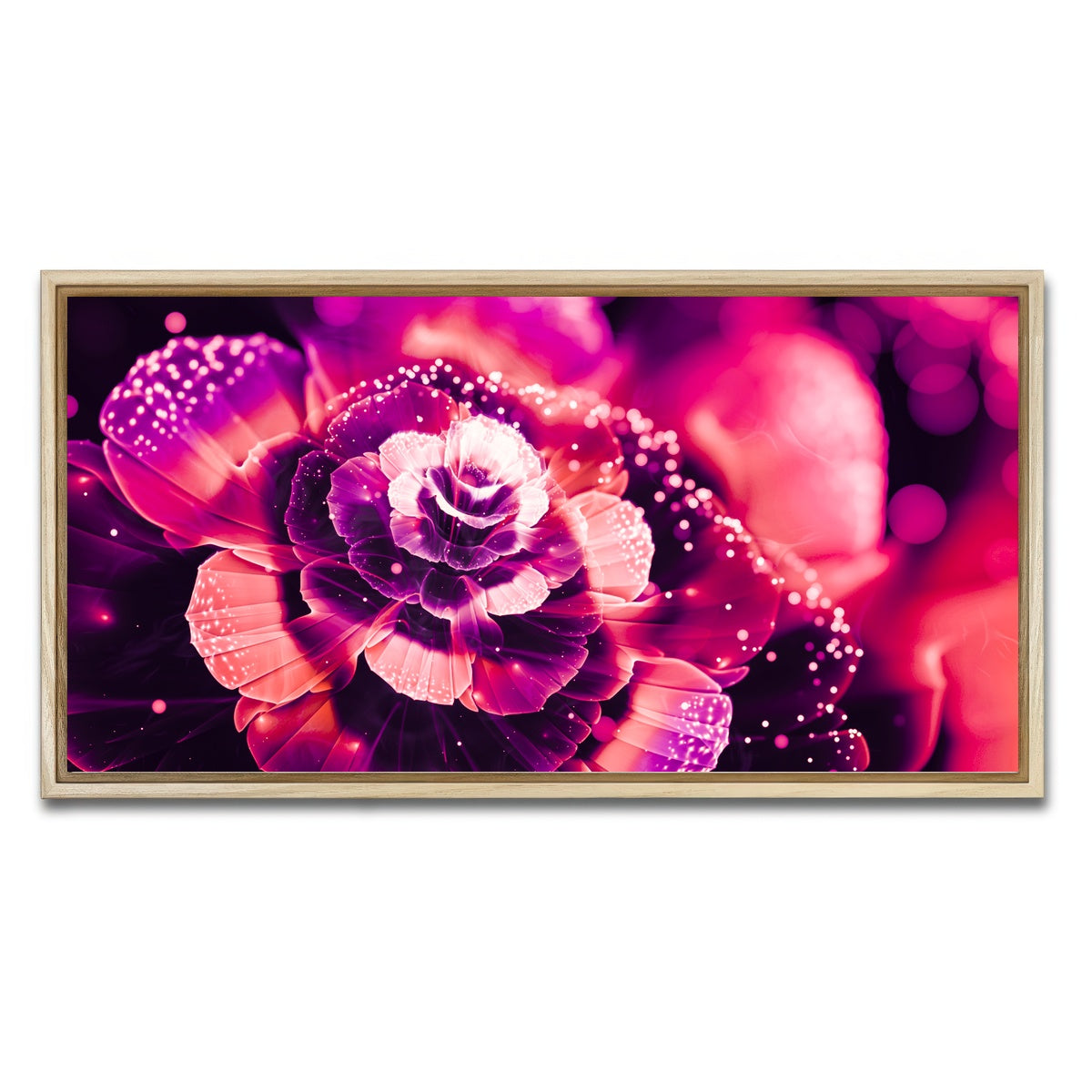 AUTO-MOCKUP WHITE | Bloom | 1 Piece | Natural Framed Canvas | group=2x1