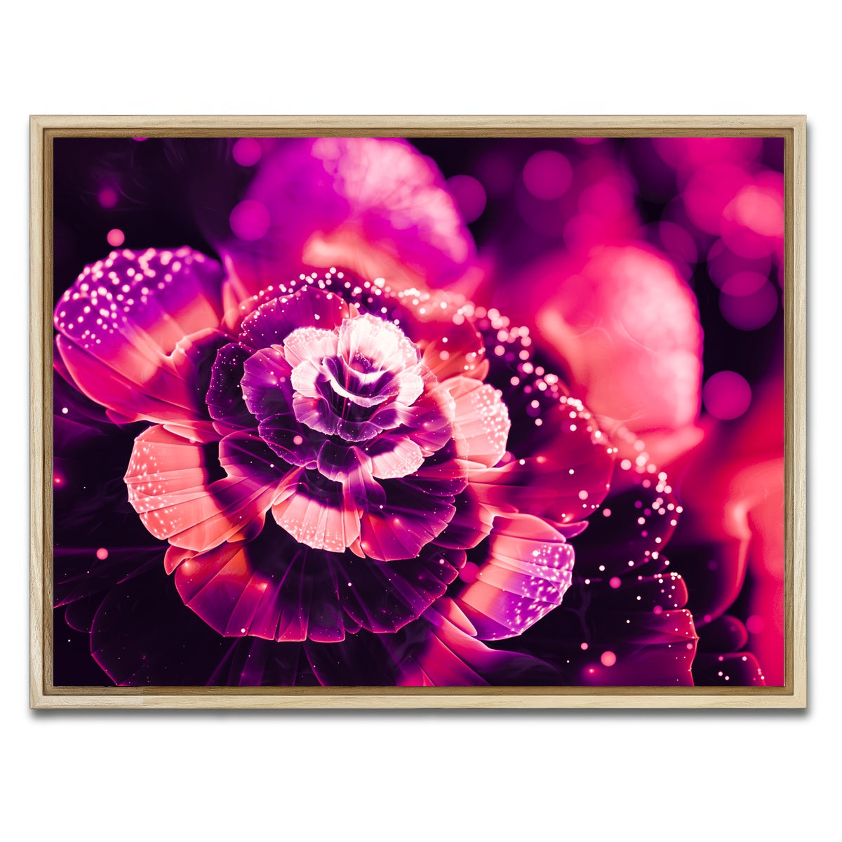 AUTO-MOCKUP WHITE | Bloom | 1 Piece | Natural Framed Canvas | group=4x3