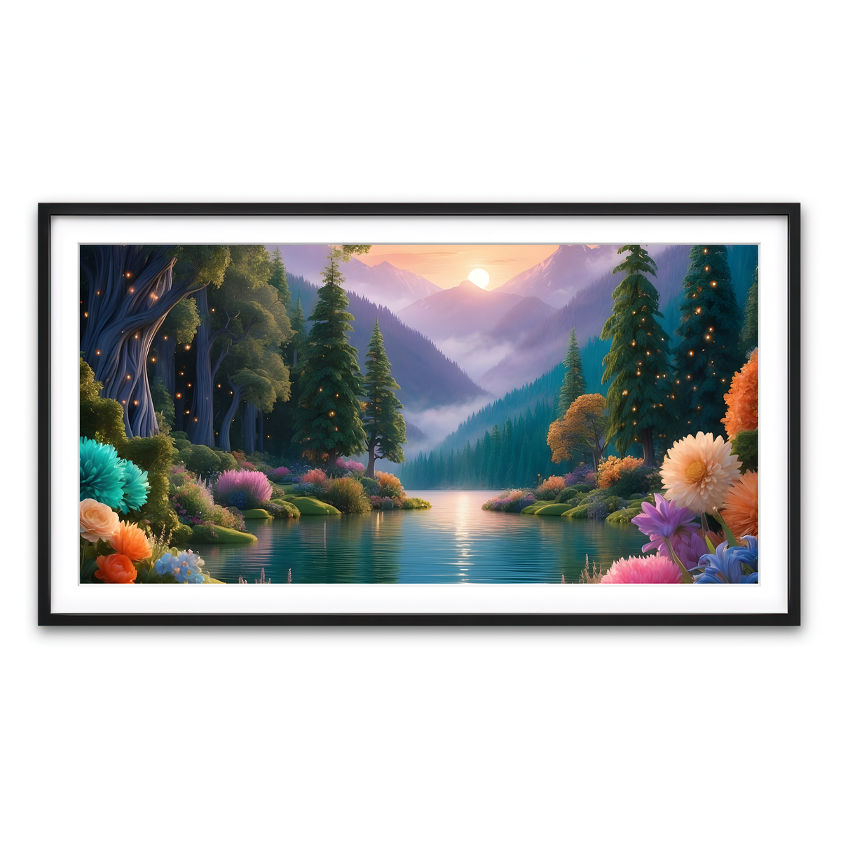 Framed Print 2x1 Black