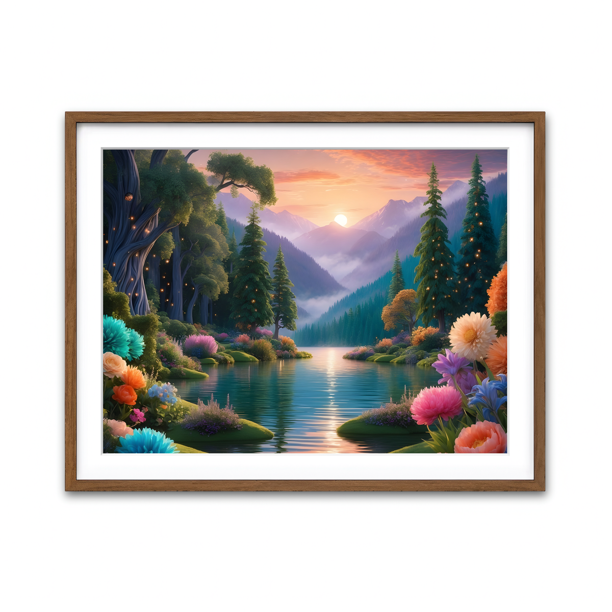 Framed Print 4x3 Walnut