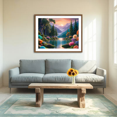 AUTO-MOCKUP ROOM | Blooming Meadow Wall Art
