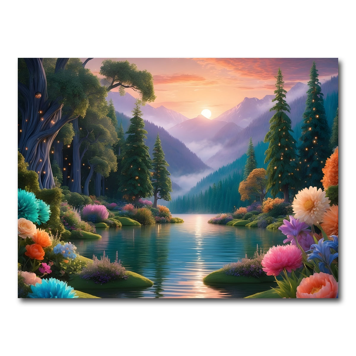 AUTO-MOCKUP WHITE | Blooming Meadow | 1 Piece | Gallery Wrap Canvas | group=4x3