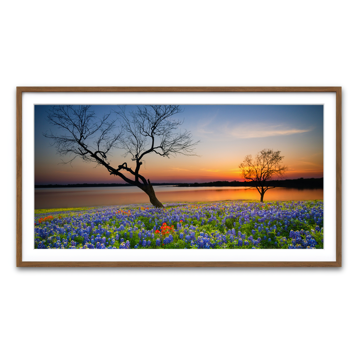 Framed Print 2x1 Walnut