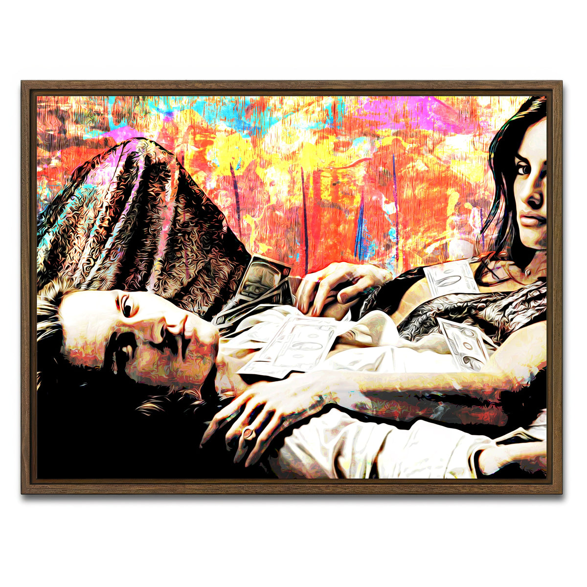 AUTO-MOCKUP WHITE | Blow | 1 Piece | Walnut Framed Canvas | group=4x3