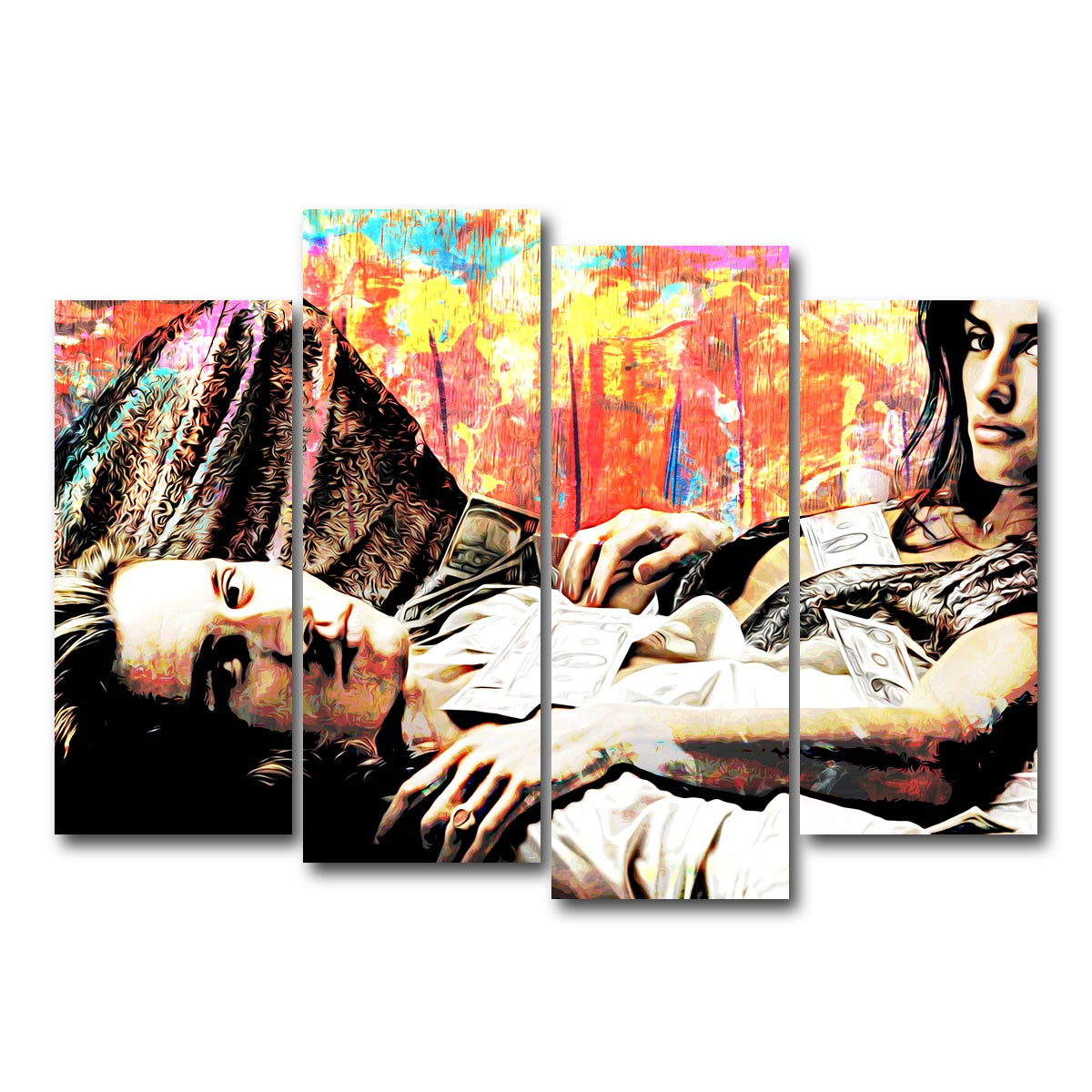 AUTO-MOCKUP WHITE | Blow | 4 Piece | Gallery Wrap Canvas | group=4_normal