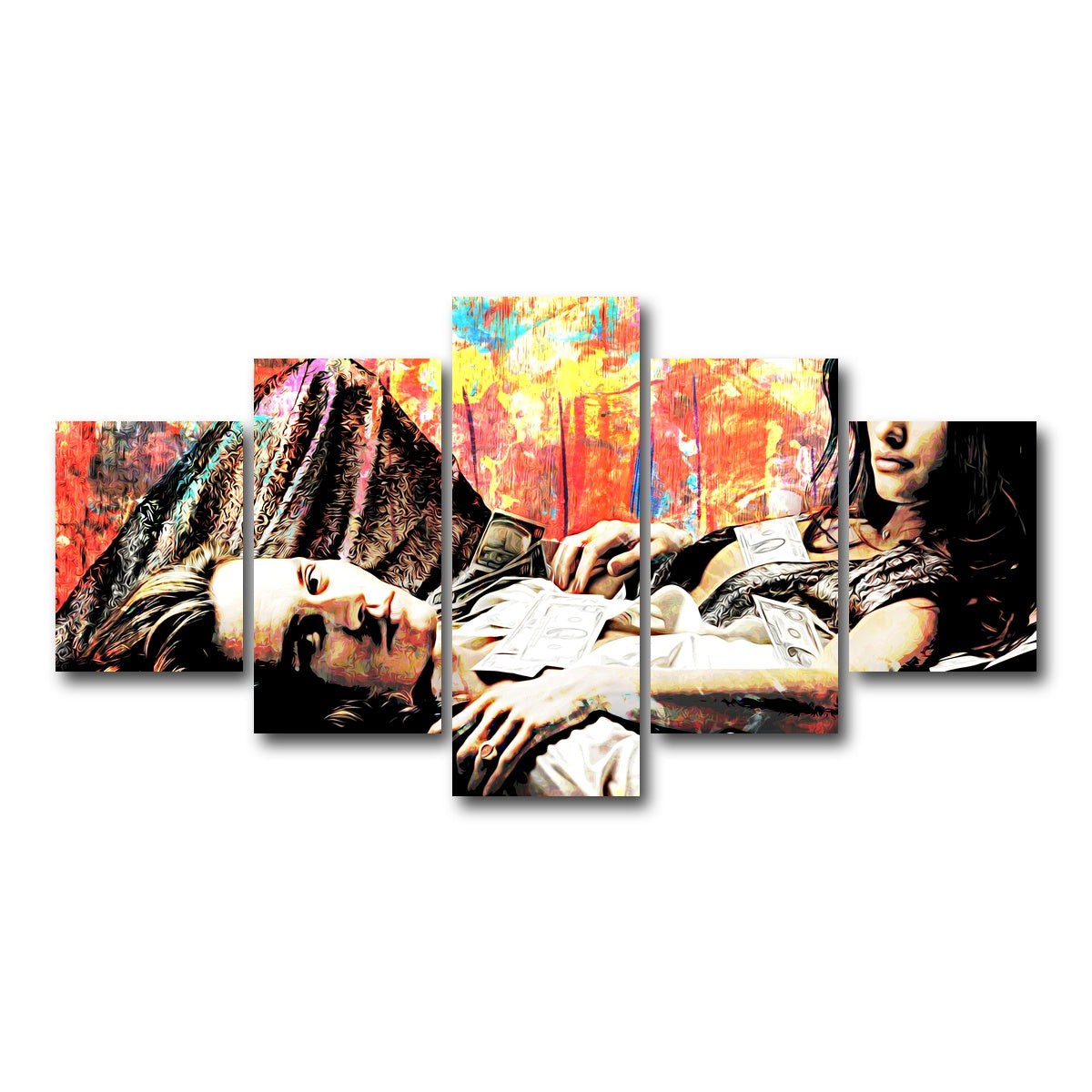 AUTO-MOCKUP WHITE | Blow | 5 Piece | Gallery Wrap Canvas | group=5_short