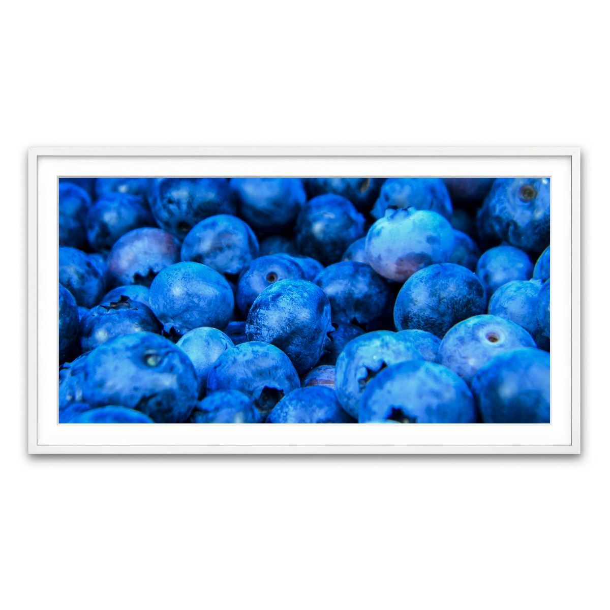 Framed Print 2x1 White