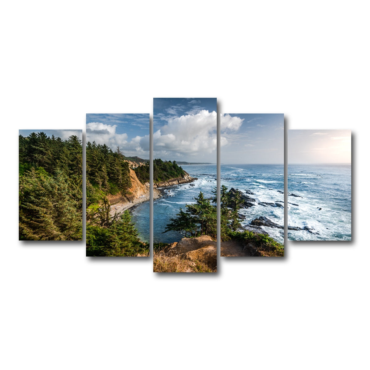 AUTO-MOCKUP WHITE | Blue Coast | 5 Piece | Gallery Wrap Canvas | group=5_normal