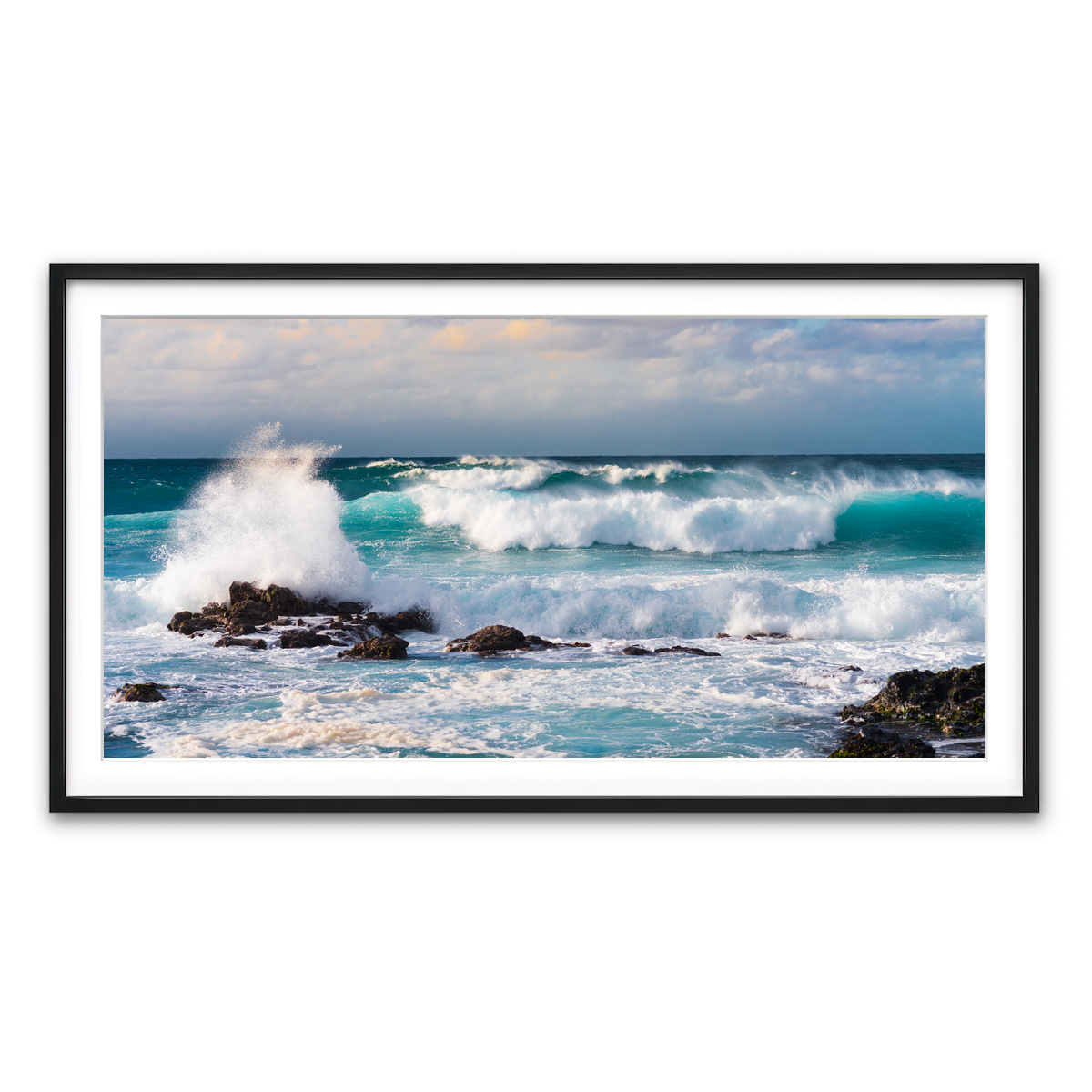Framed Print 2x1 Black