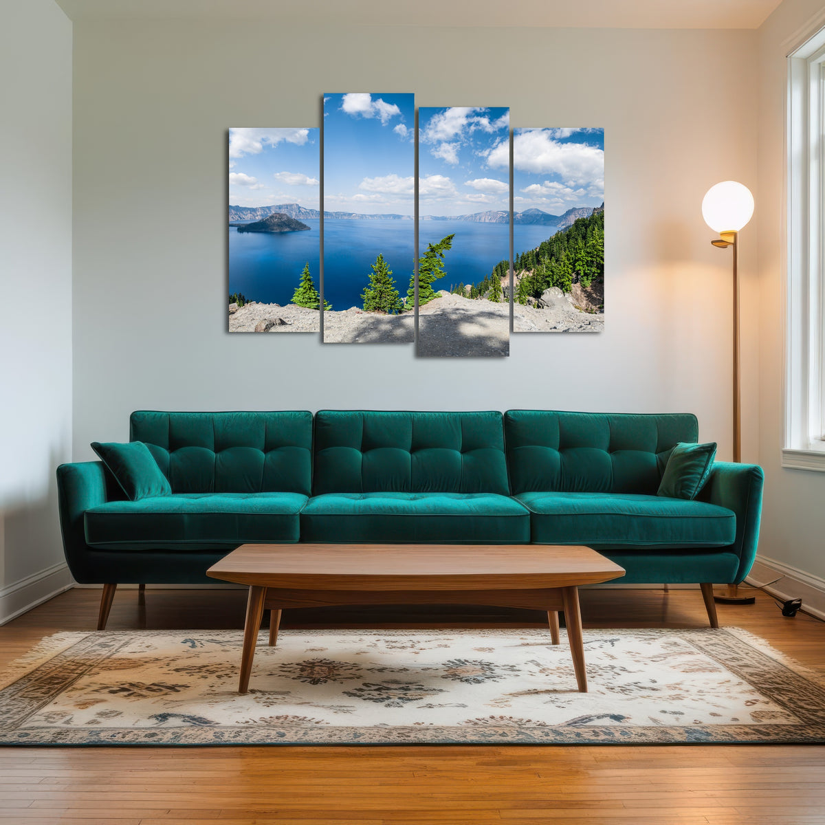AUTO-MOCKUP ROOM | Blue Crater Lake Panorama