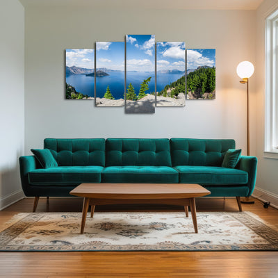 AUTO-MOCKUP ROOM | Blue Crater Lake Panorama