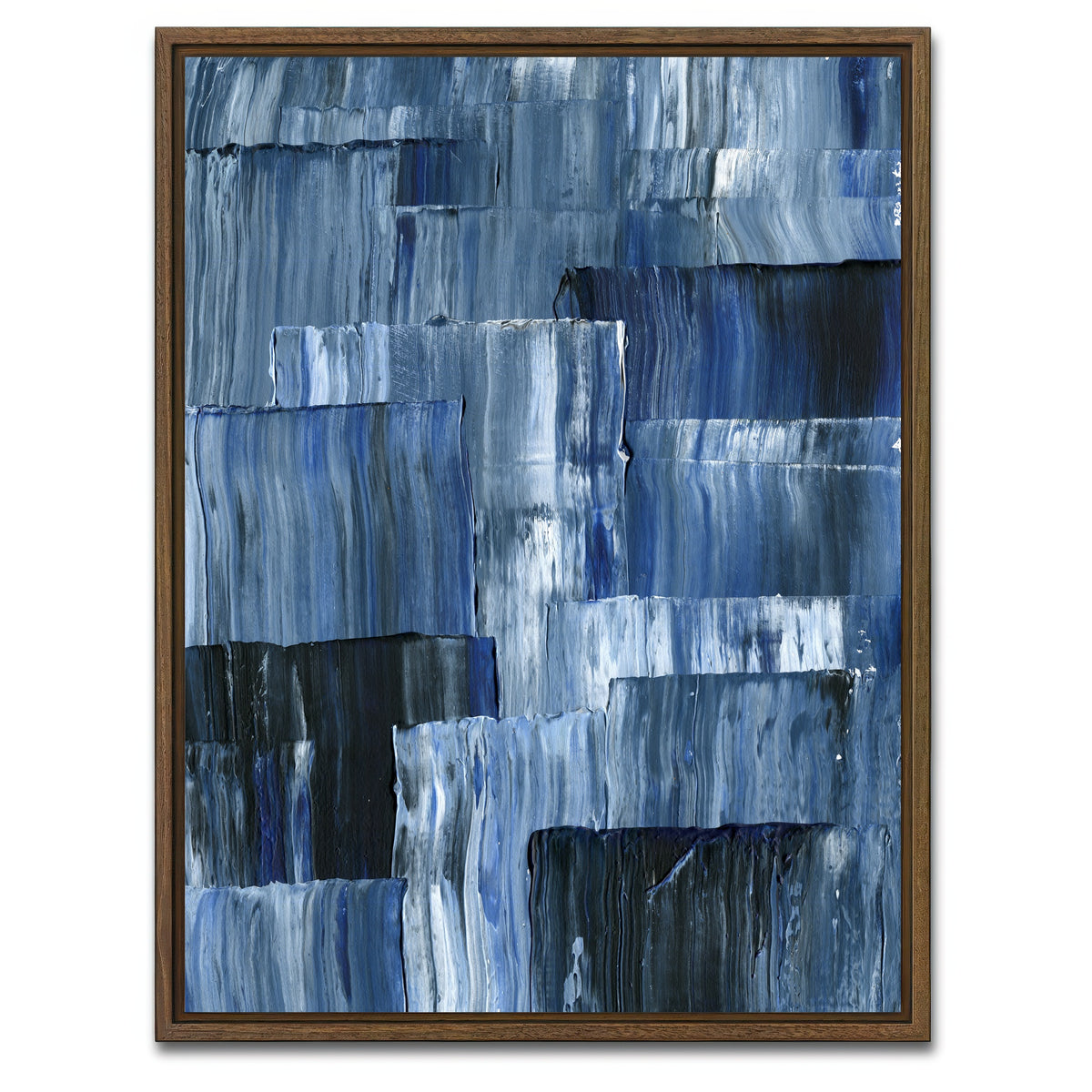 AUTO-MOCKUP WHITE | Blue Dimension | 1 Piece | Walnut Framed Canvas | group=3x4