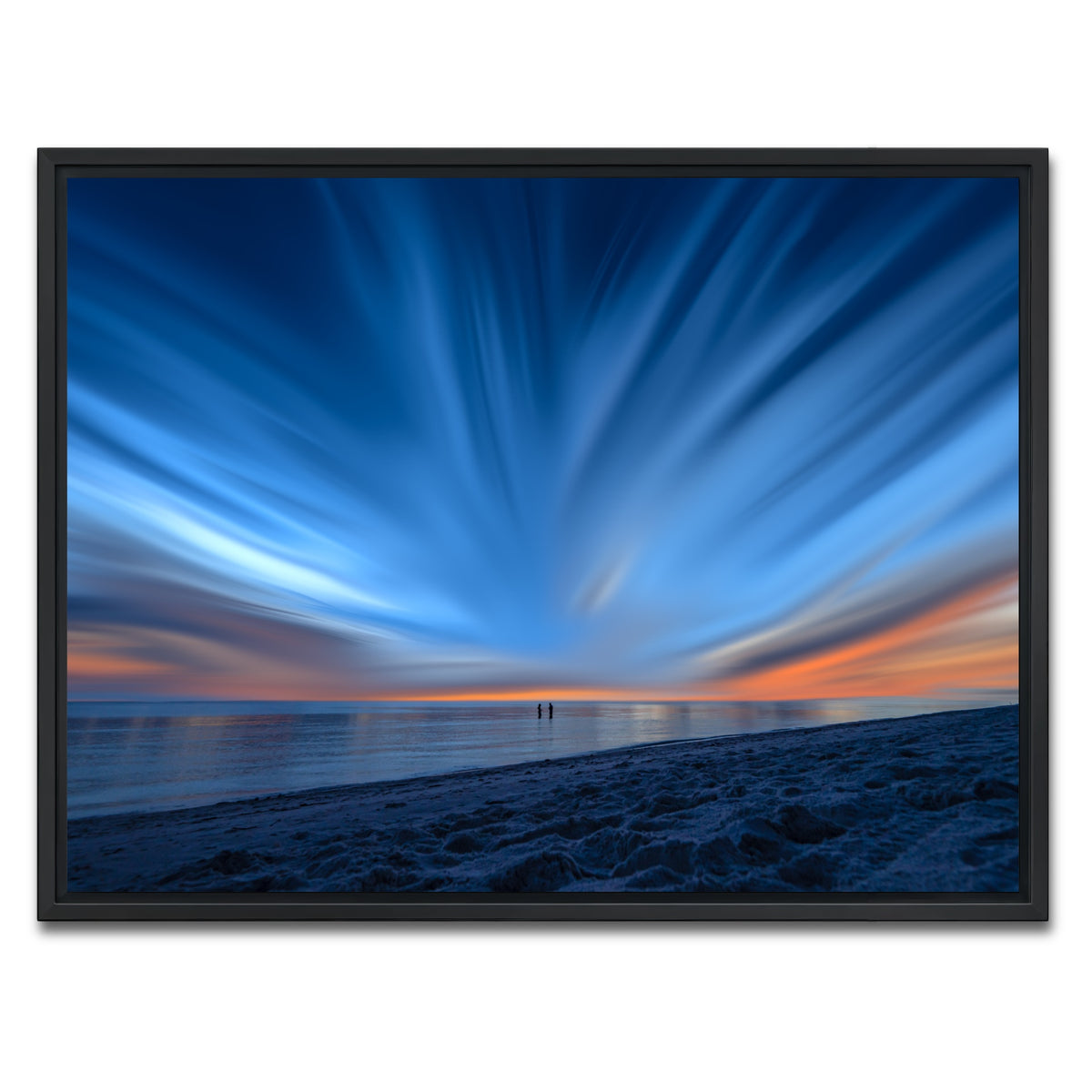 AUTO-MOCKUP WHITE | Blue Explosion | 1 Piece | Black Framed Canvas | group=4x3