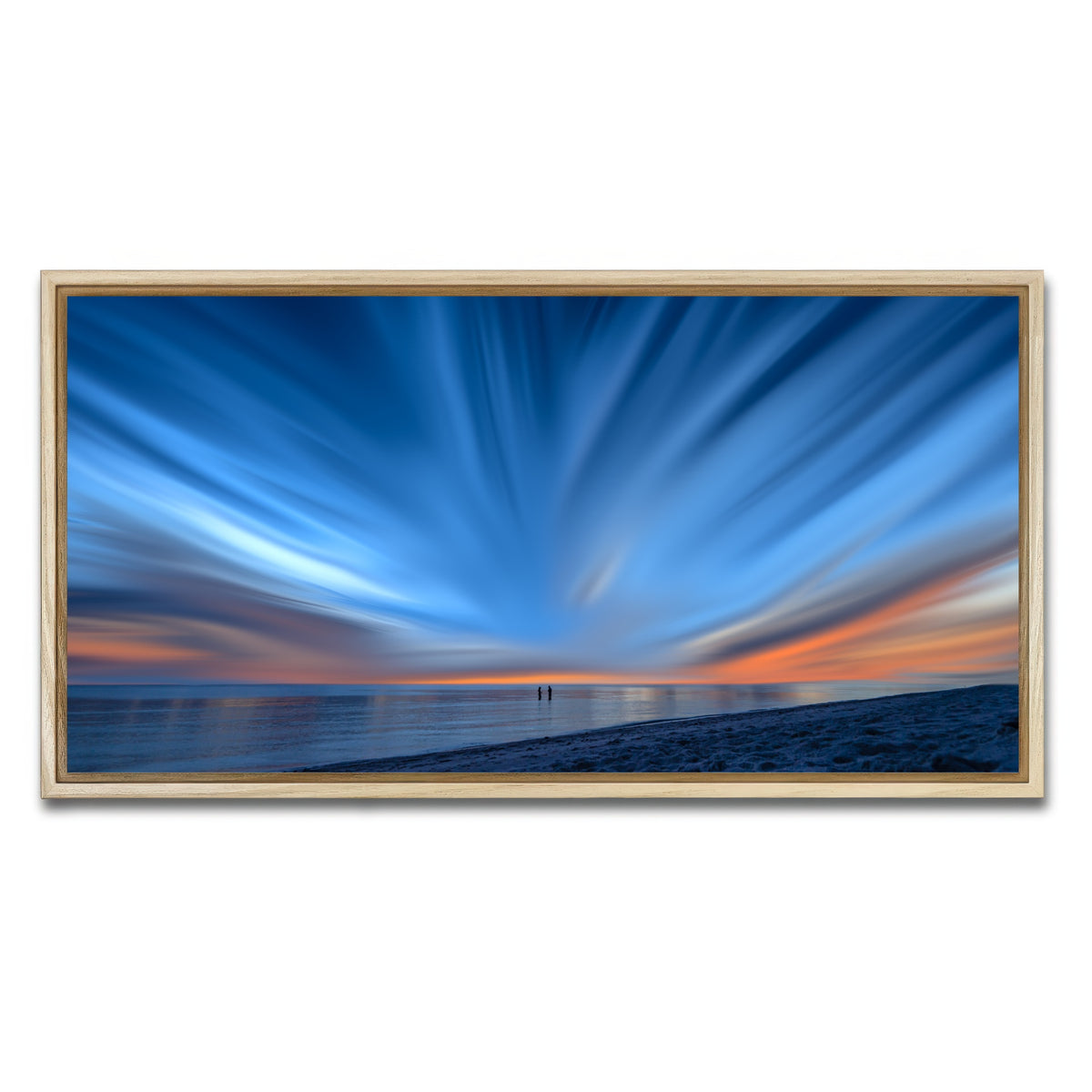 AUTO-MOCKUP WHITE | Blue Explosion | 1 Piece | Natural Framed Canvas | group=2x1