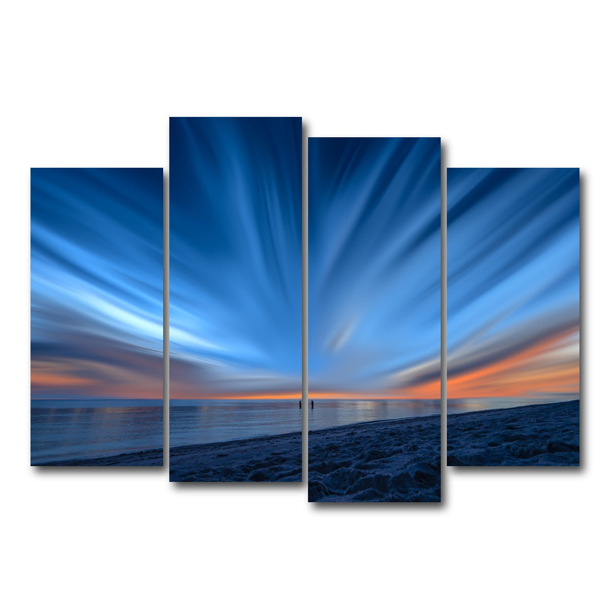 AUTO-MOCKUP WHITE | Blue Explosion | 4 Piece | Gallery Wrap Canvas | group=4_normal