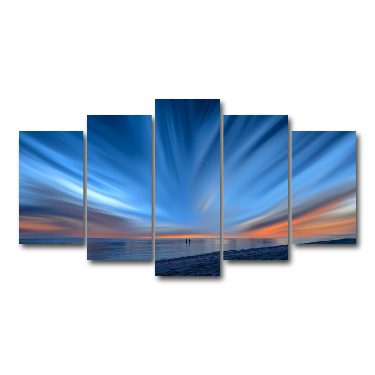 AUTO-MOCKUP WHITE | Blue Explosion | 5 Piece | Gallery Wrap Canvas | group=5_normal