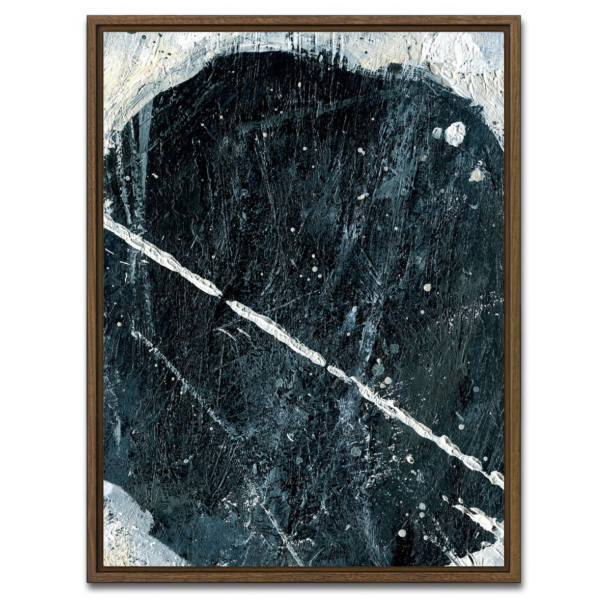 AUTO-MOCKUP WHITE | Blue Hole | 1 Piece | Walnut Framed Canvas | group=3x4