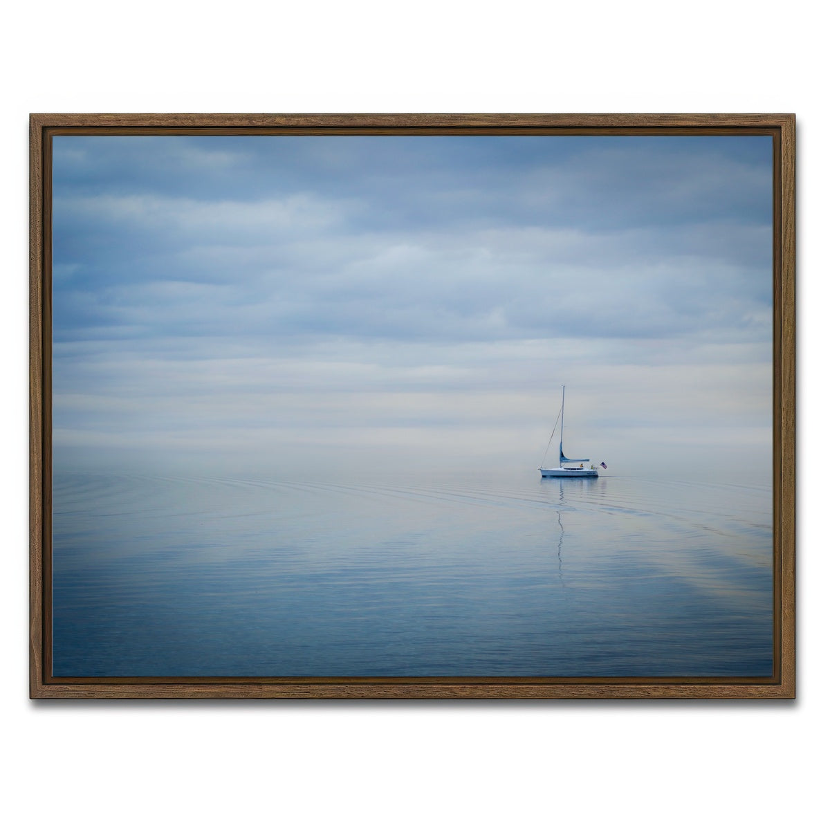 AUTO-MOCKUP WHITE | Blue Hour Ride | 1 Piece | Walnut Framed Canvas | group=4x3