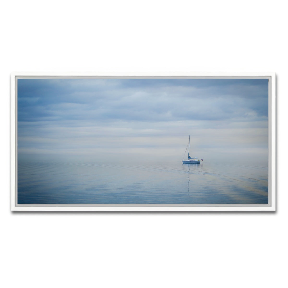 AUTO-MOCKUP WHITE | Blue Hour Ride | 1 Piece | White Framed Canvas | group=2x1