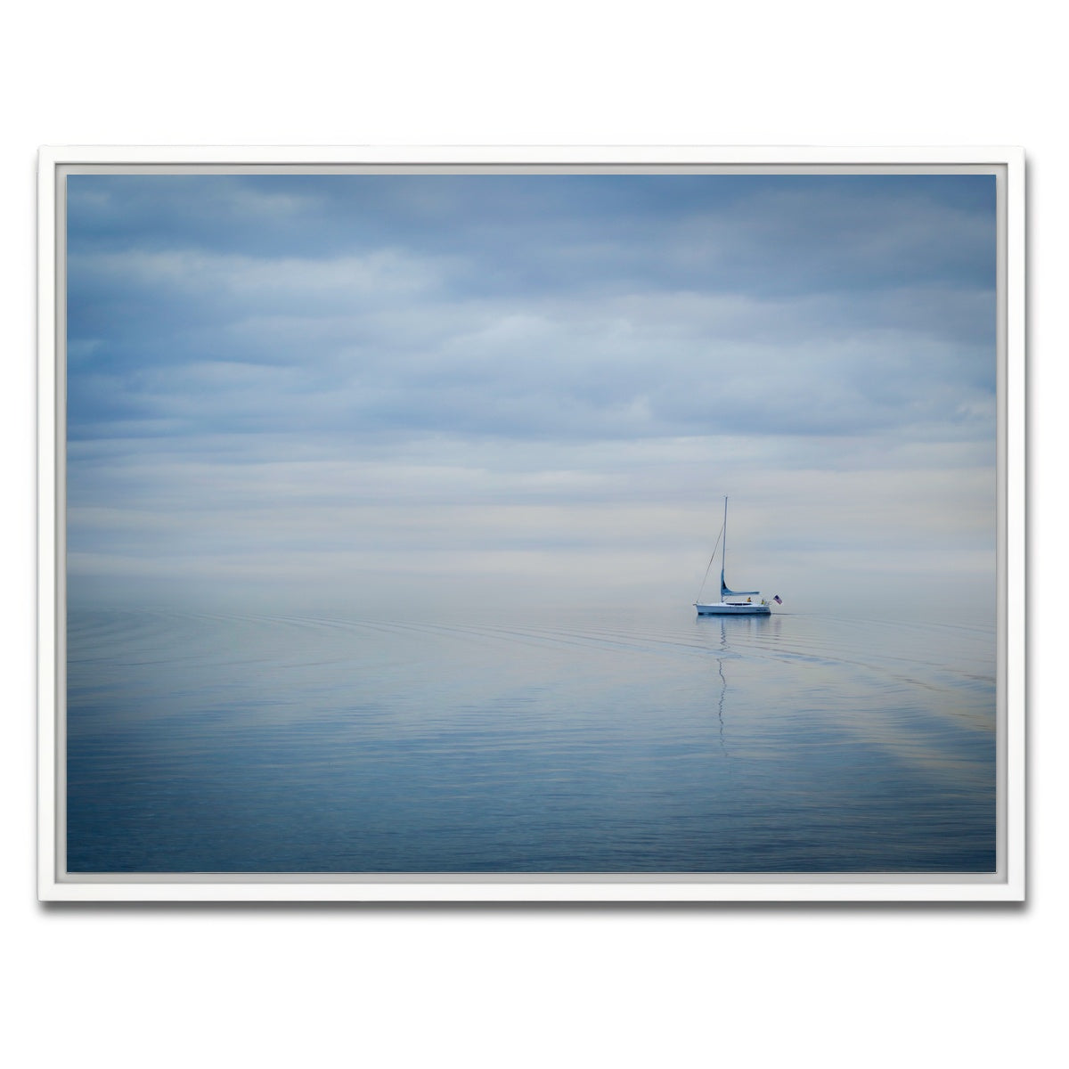 AUTO-MOCKUP WHITE | Blue Hour Ride | 1 Piece | White Framed Canvas | group=4x3