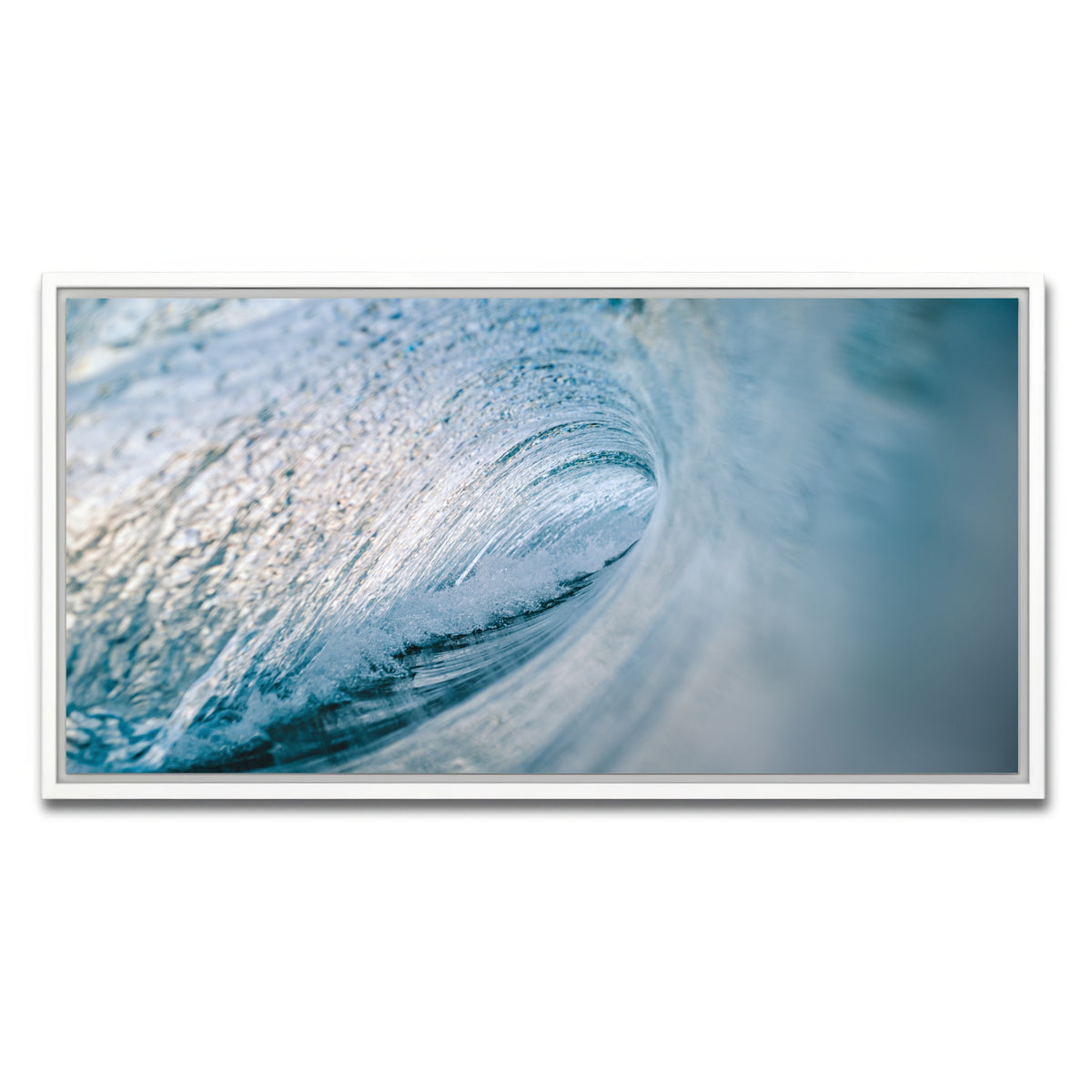 AUTO-MOCKUP WHITE | Blue Ice | 1 Piece | White Framed Canvas | group=2x1