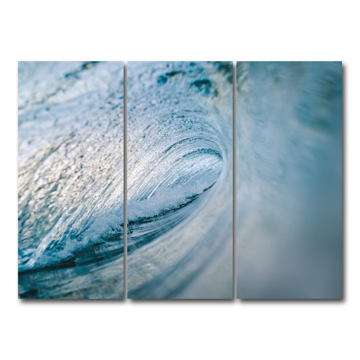 AUTO-MOCKUP WHITE | Blue Ice | 3 Piece | Gallery Wrap Canvas | group=8x18