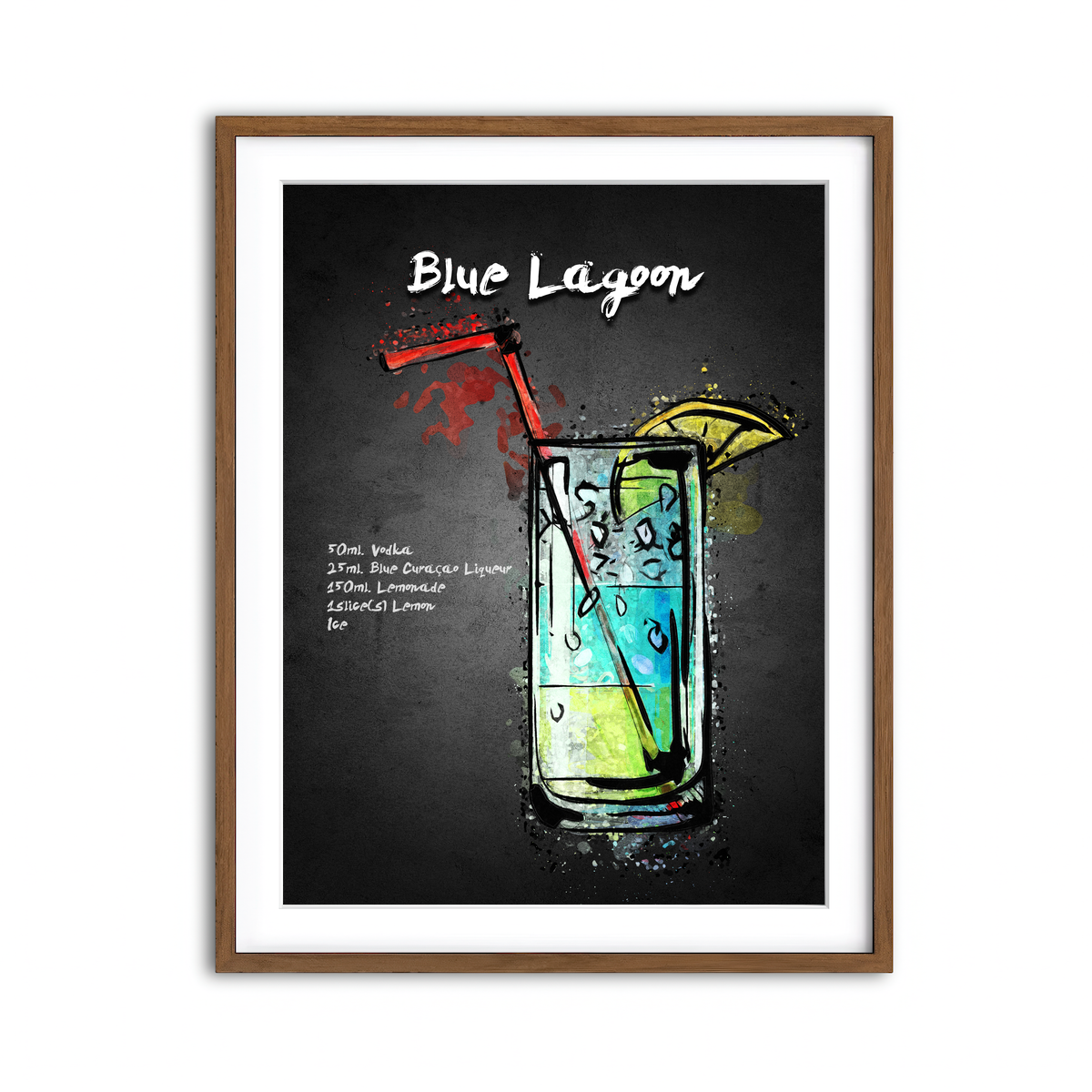 Framed Print 3x4 Walnut