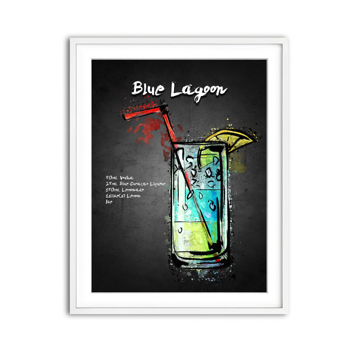 Framed Print 3x4 White