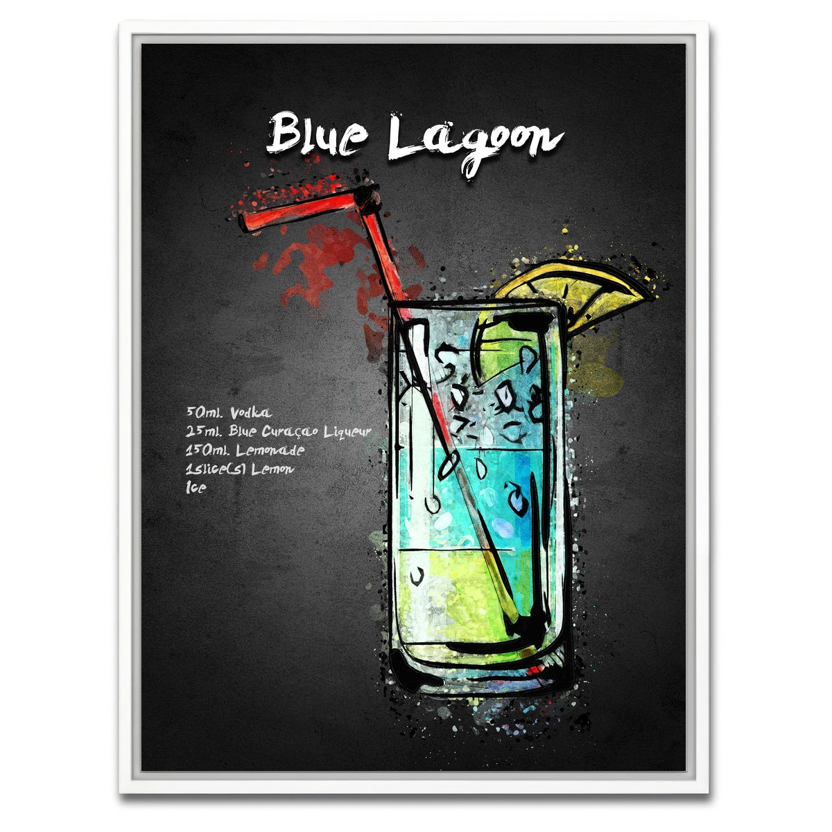 AUTO-MOCKUP WHITE | Blue Lagoon | 1 Piece | White Framed Canvas | group=3x4