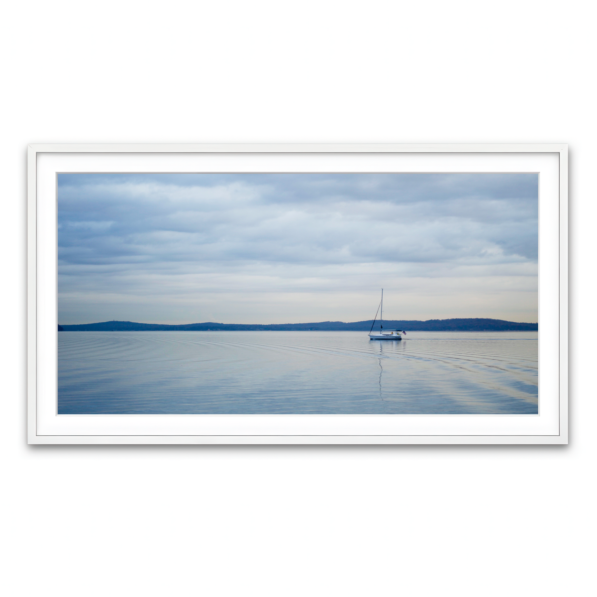 Framed Print 2x1 White