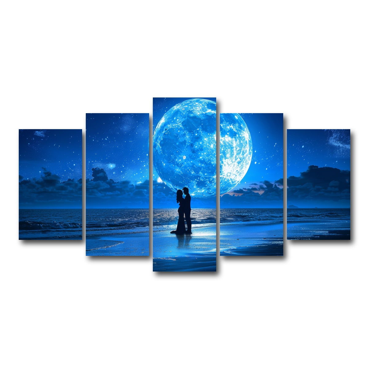 AUTO-MOCKUP WHITE | Blue Moon | 5 Piece | Gallery Wrap Canvas | group=5_normal